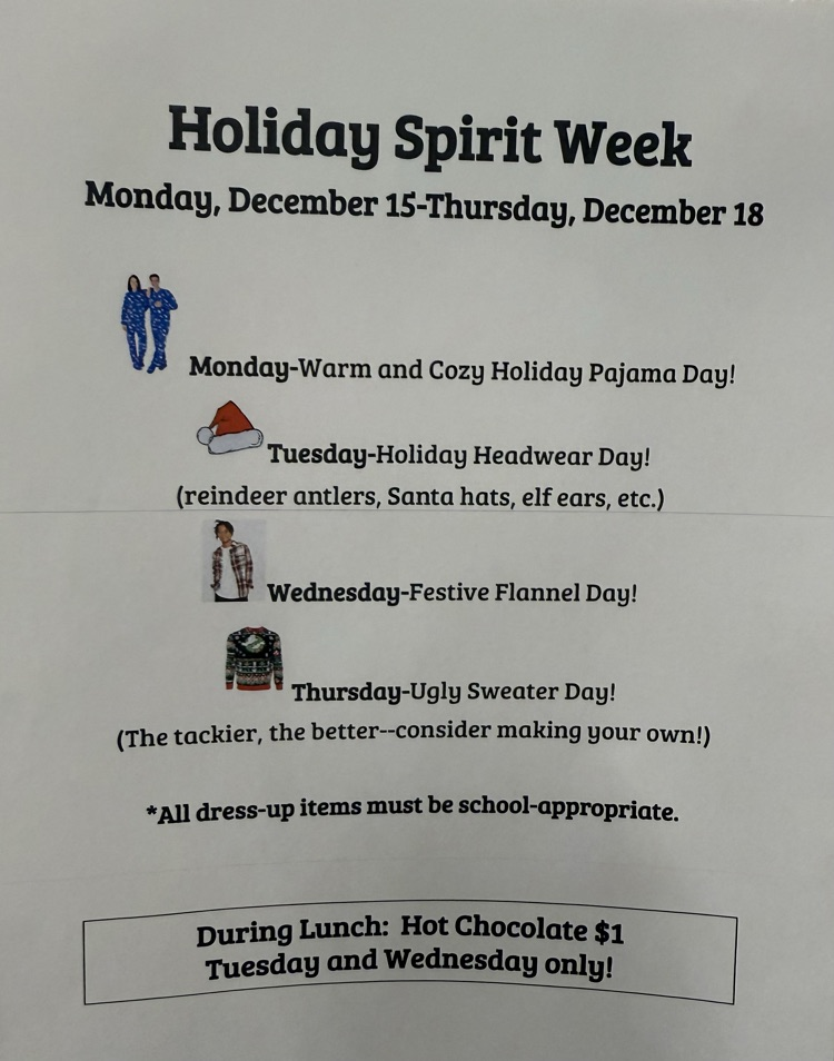spirit week flyer