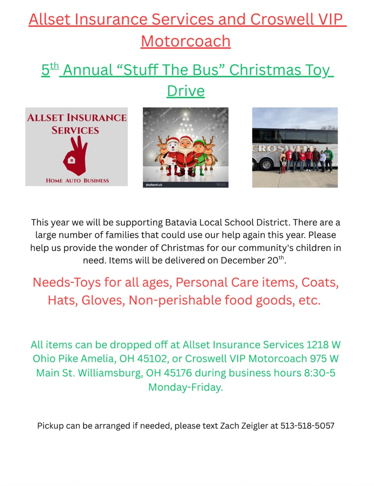 toy drive flyer