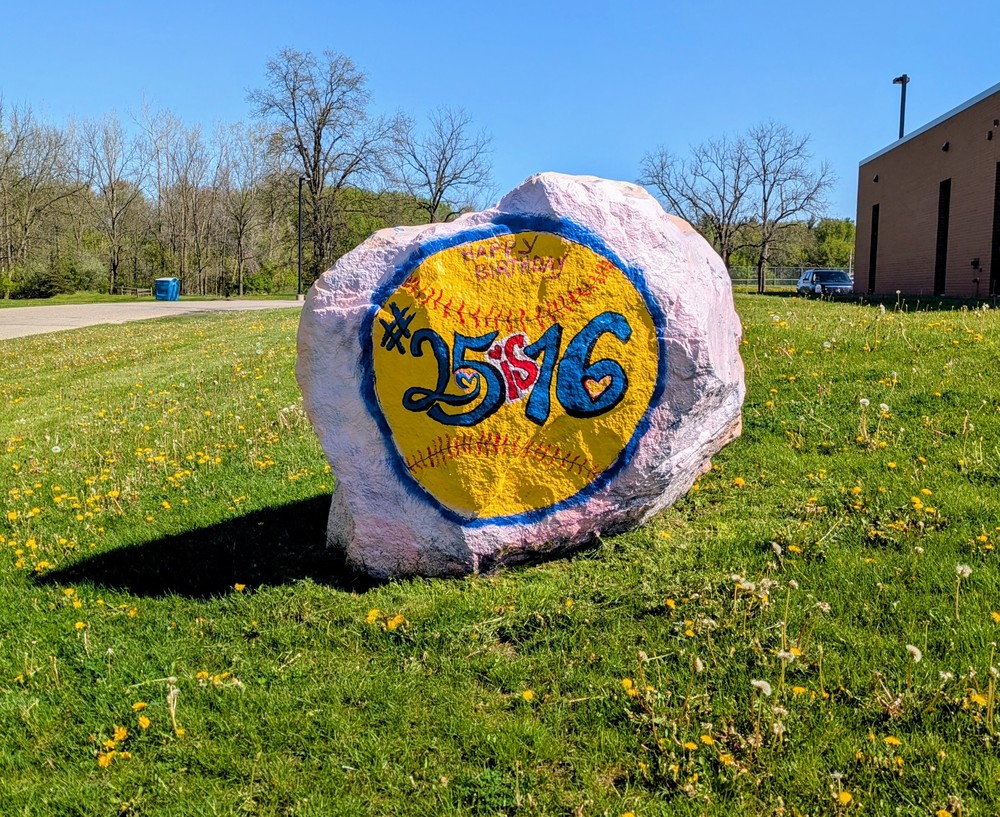 Painted Rock at High School
