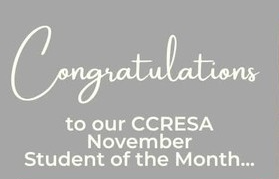 CCRESA student of month