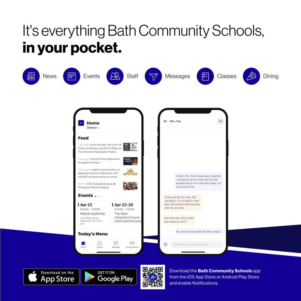 Download the new Bath Community Schools app