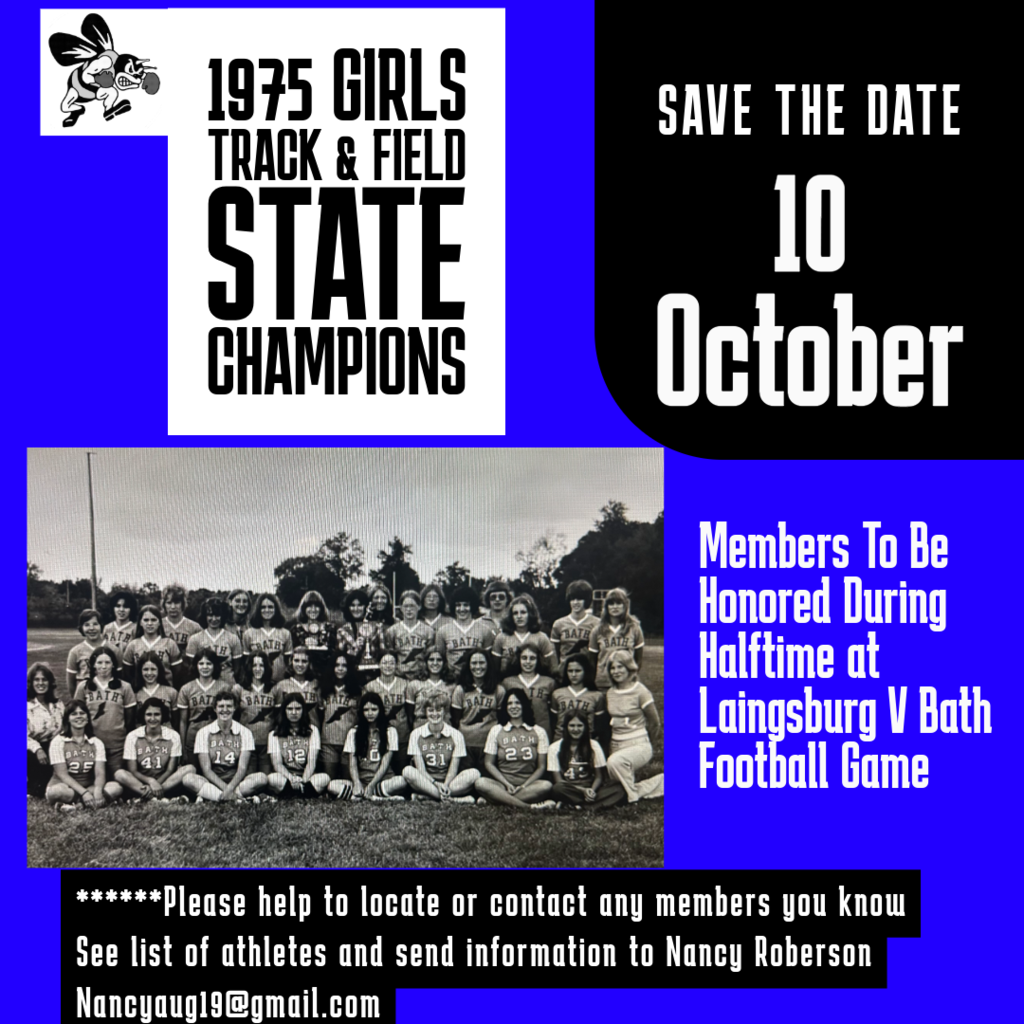 October 10 1975 Girls Track and Field Recognition
