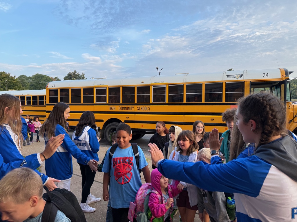 Buses letting kids off