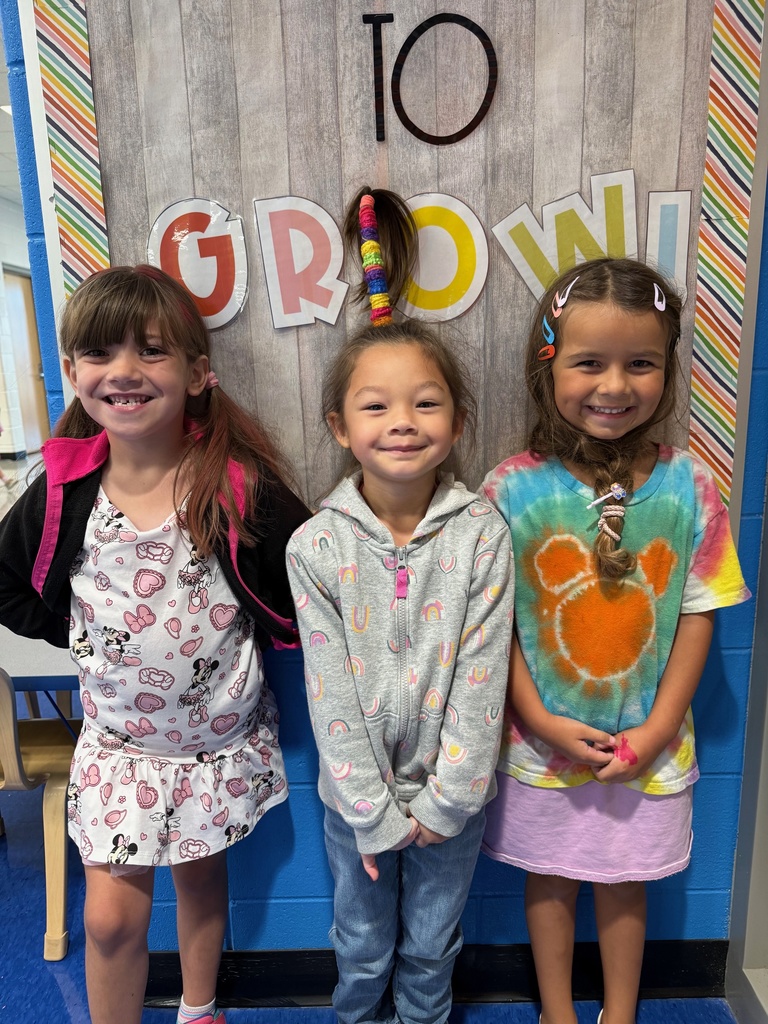 Y5 students with crazy hair
