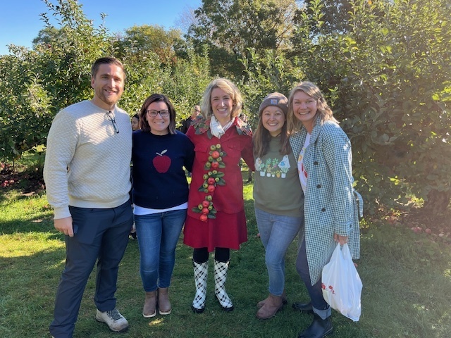 teachers at the apple orchard