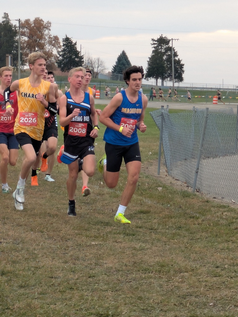 Boys running in the meet