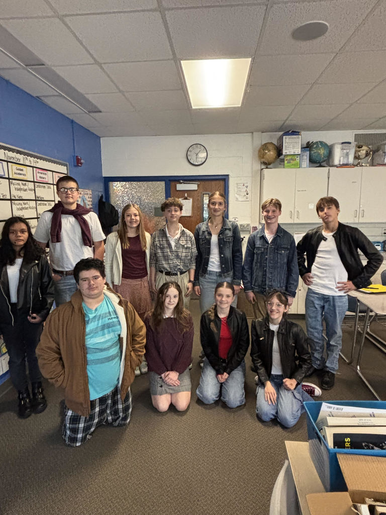 Students posing for a photo.