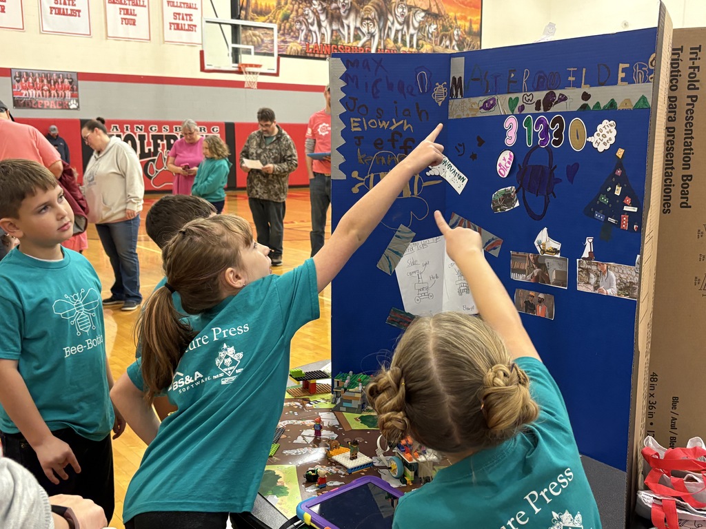Our Bee-Botics Explore Teams presented their projects at the Laingsburg Explore Festival, sharing what they learned throughout the FIRST LEGO League season.