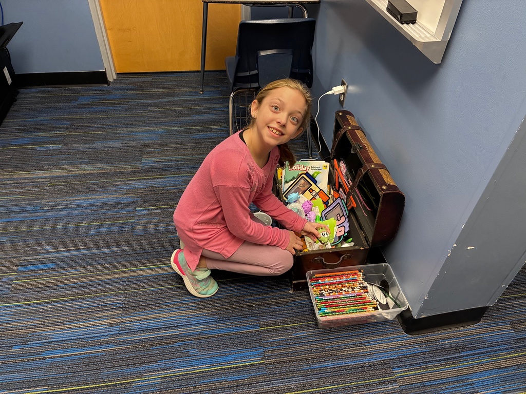 treasure chest  and student