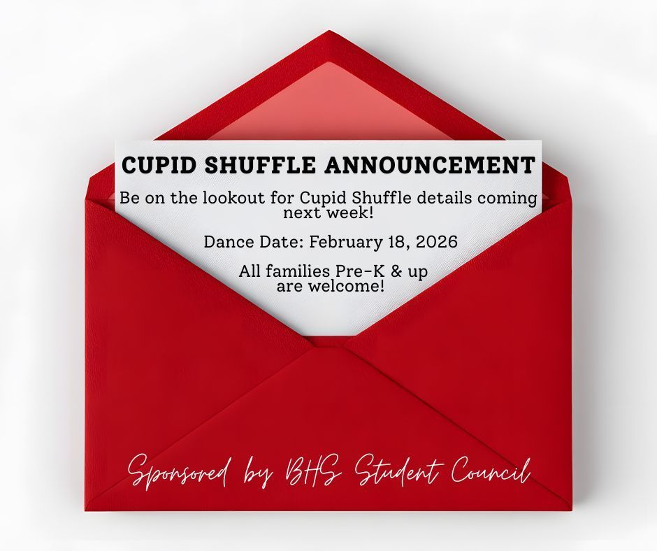 💘💃🕺 Get ready to dance! 🕺💃💘 Be on the lookout for more details about our upcoming Cupid Shuffle Dance, coming next week! This fun-filled event is a great opportunity for families to come together, enjoy music, and make special memories on the dance floor. 📅 Date of Dance: February 18, 2026 👨👩👧👦 All families Pre-K and up are welcome to attend! We can’t wait to celebrate, dance, and have a great time with you—stay tuned for more information coming soon! 💖🎶