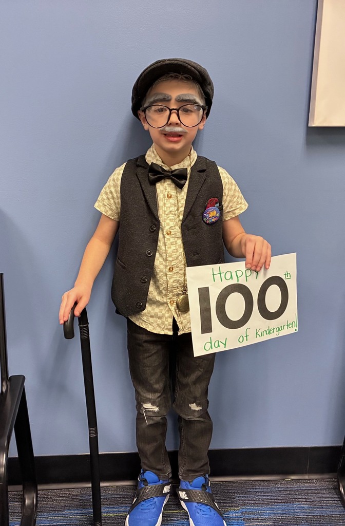 K student dressed up as 100 year old man
