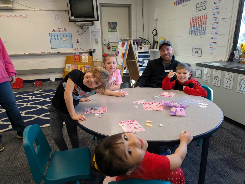 Students playing bingo