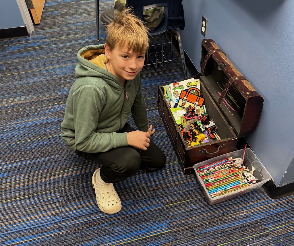 treasure chest  and student