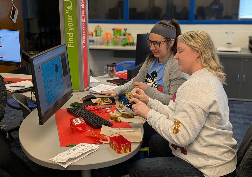 Ms. Helms and Ms. Tullar with project