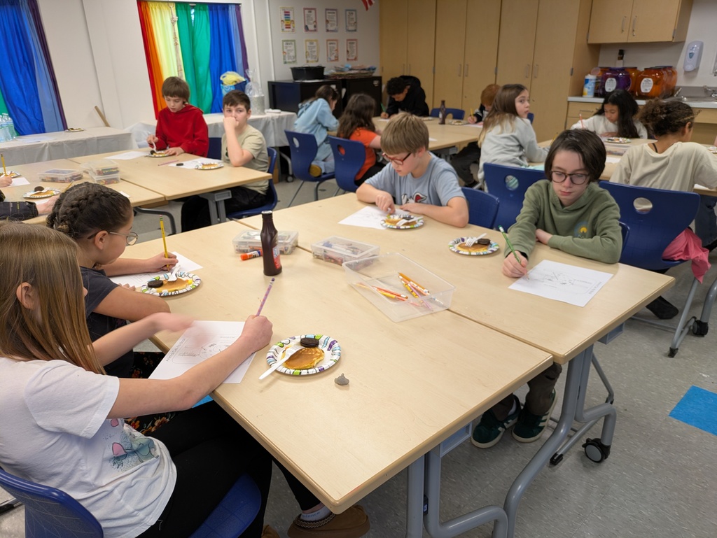 Students working on their project