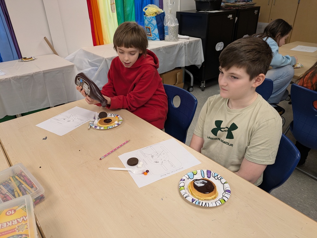 Boys working on the project