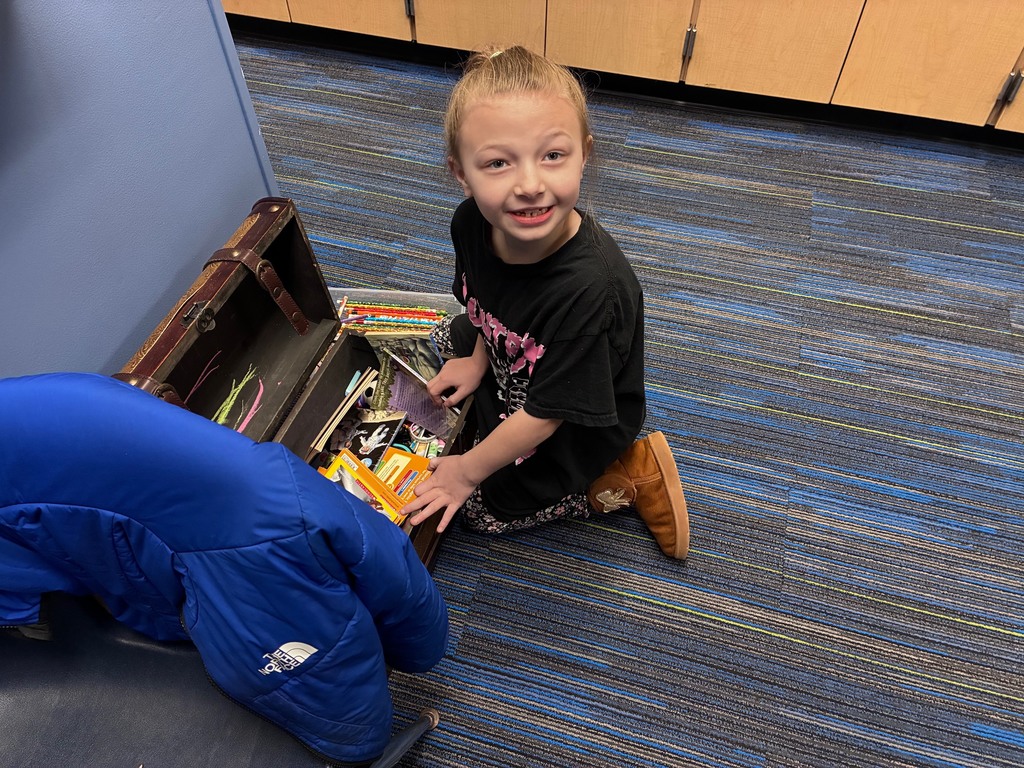 treasure chest  and student