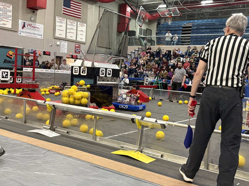 Competition Floor with robots competing