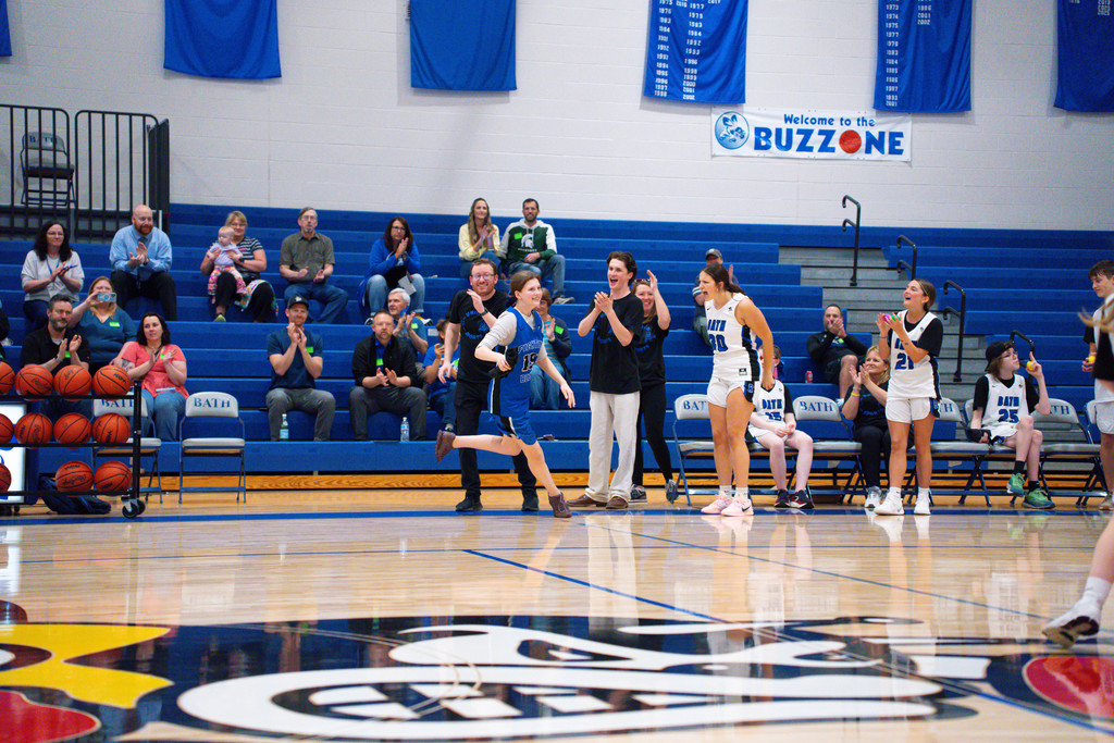 The crowd goes wild as athlete is announced 