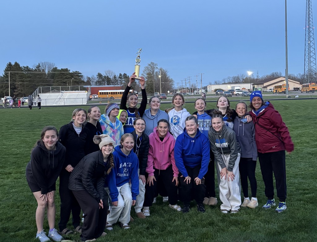 MS Girls Track Team brought home the First Place trophy from the Aggie Invitational in Dansville last week. They also brought home a 2nd place trophy from The Busy Bee Invitational! Congratulations ladies!