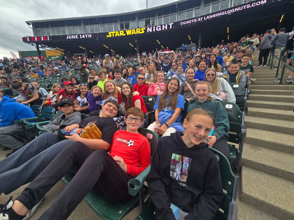 Middle Schoolers at the Lugnuts game
