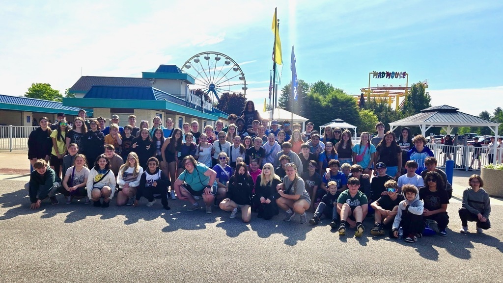 Middle School students at Michigan Adventure
