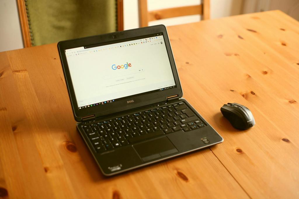 Chromebook sitting on table