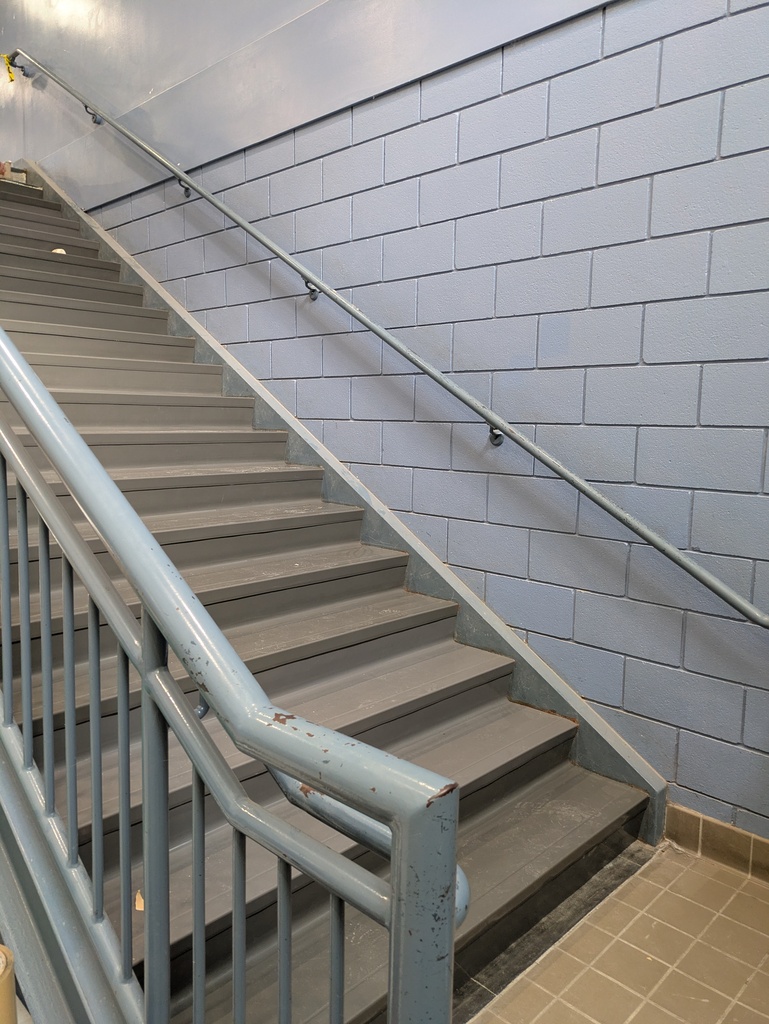 New flooring on the stairs
