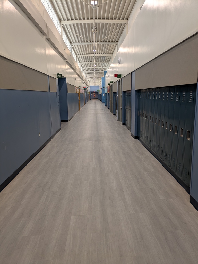 Elementary school hallway