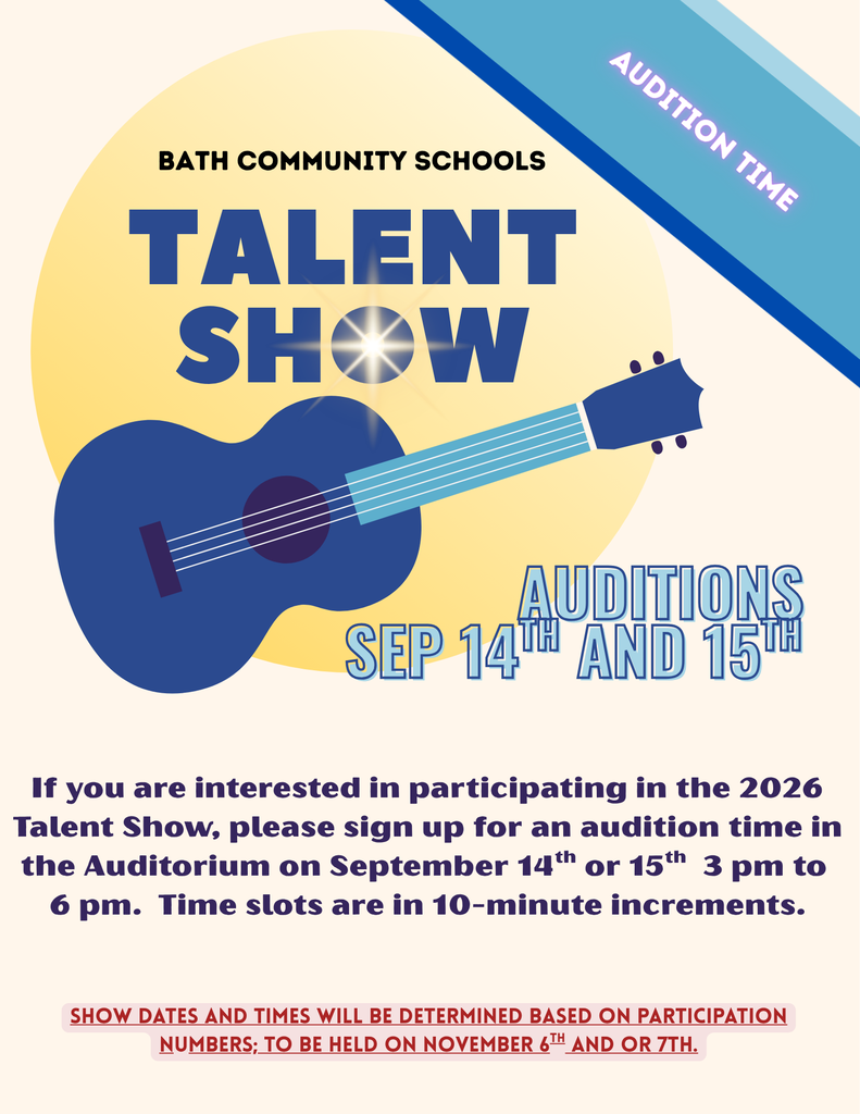A poster advertising the talent show auditions