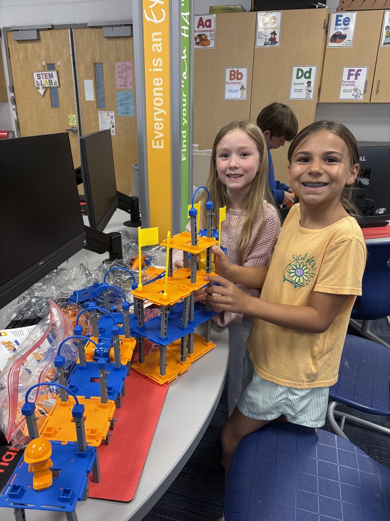 Girls building a bridge