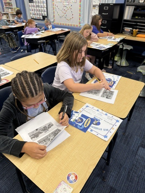 students at desk