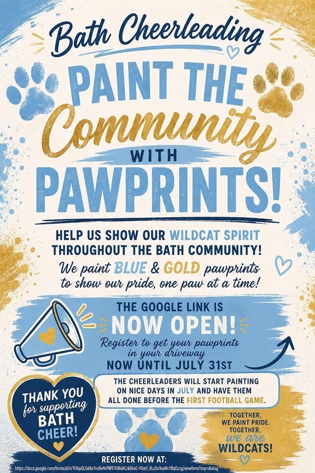cheer paw prints