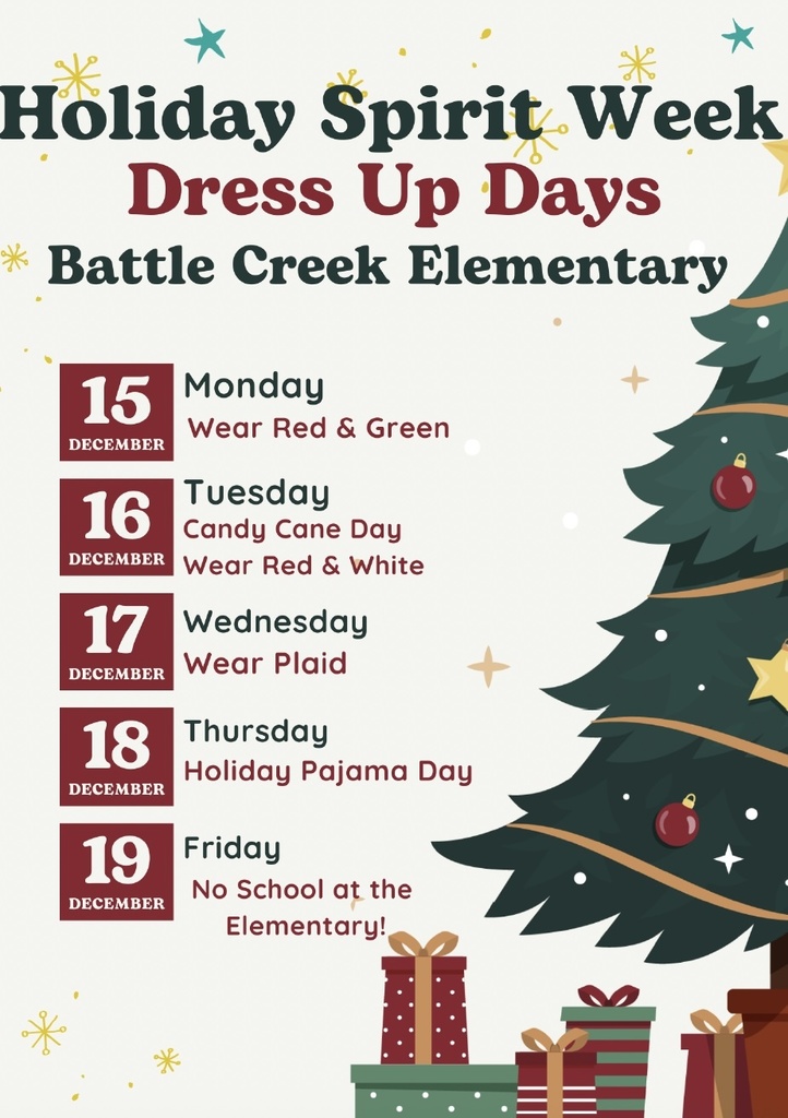 Holiday Dress-up Days