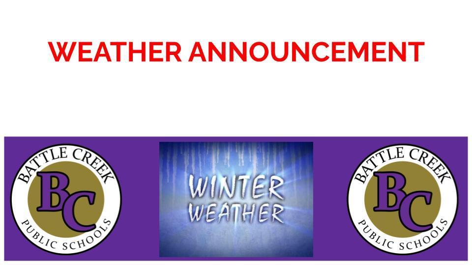 weather announcement
