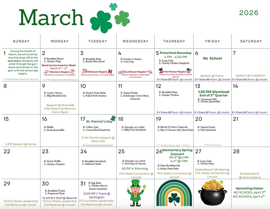 March Calendar