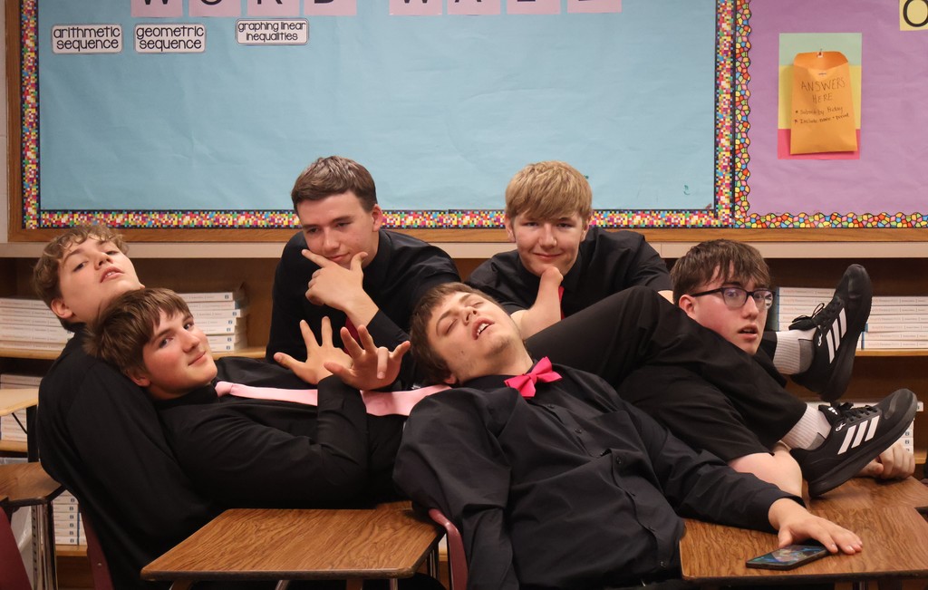 Part of the Bass Choir (Rowan Volquardsen, Gavin Wolf, Henry Goeden, Darrel Weed, Nickolas Kreikemeier & Maddox Weinrich)