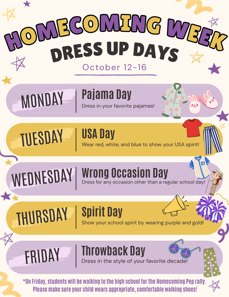 Homecoming Dress-Up Days