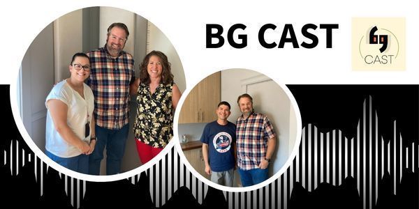 Photos of the BG CAST podcast hosts and guests. 