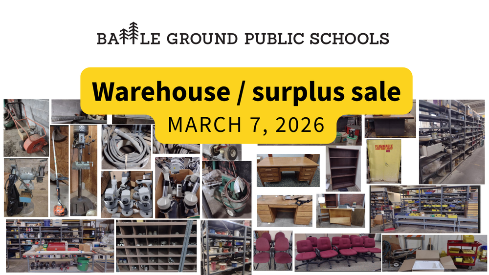 warehouse sale on march 7