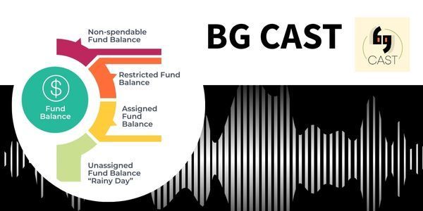 Graphic showing the different parts of the district's fund balance