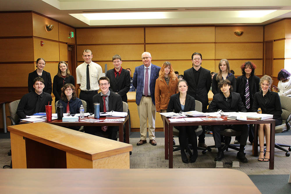 Students who competed in the mock trial