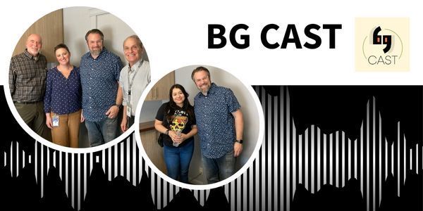 BG CAST with photos of featured guests
