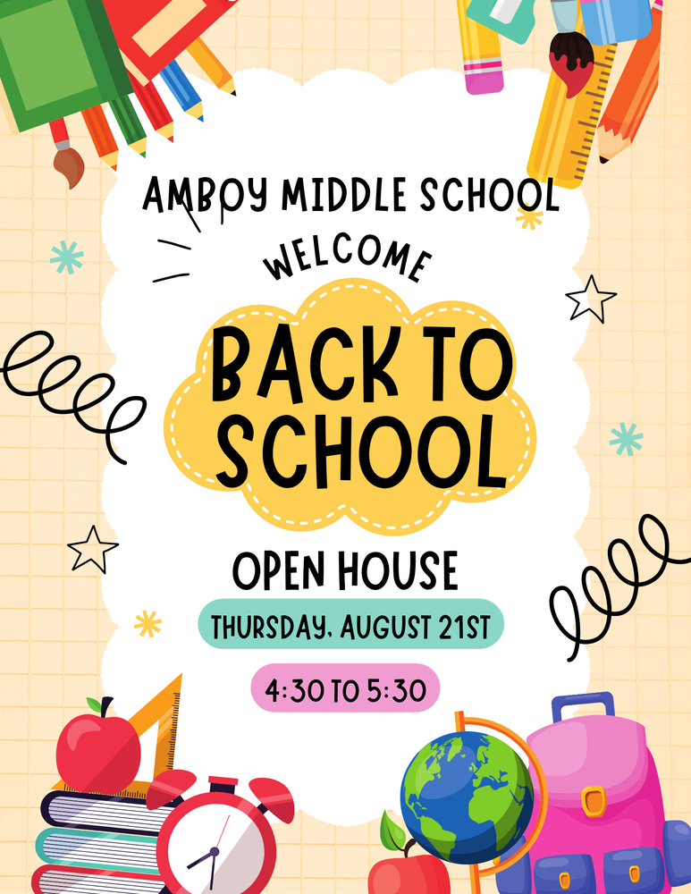 open house august 21 4:30 to 5:30
