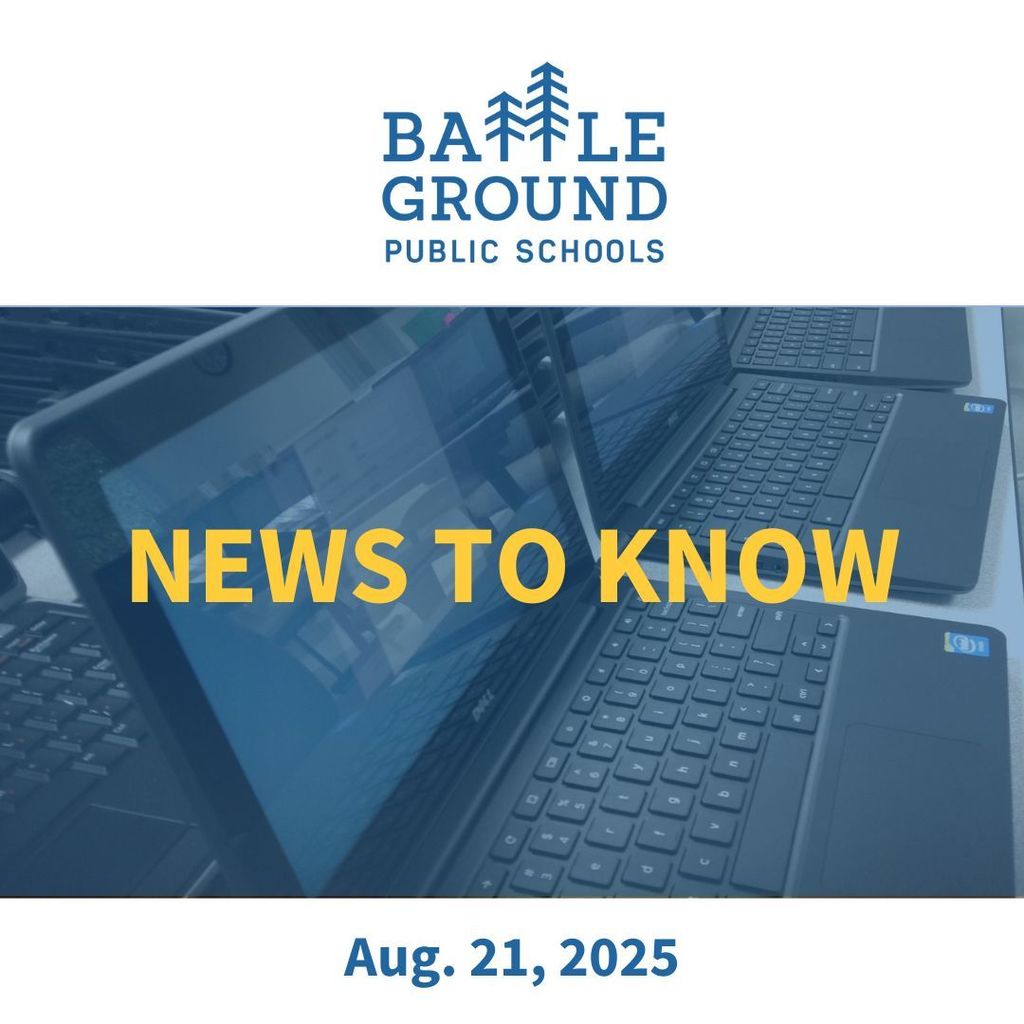 Image of Chromebooks overlaid with the words "News to Know" and "Aug. 21, 2025"