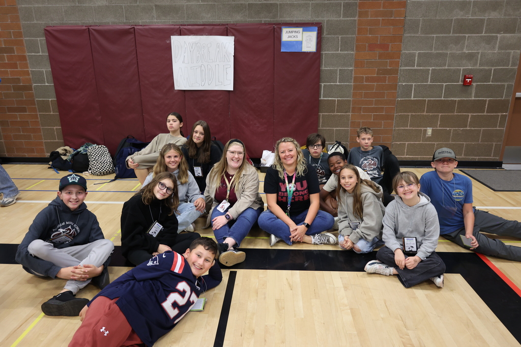 Student leaders from Daybreak Middle School.