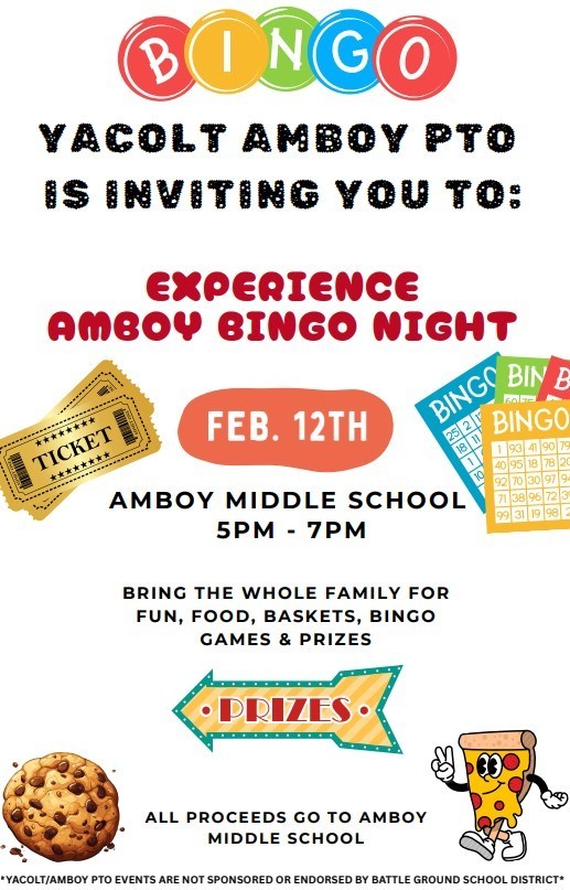 bingo february 12 5 to 7 amboy middle school
