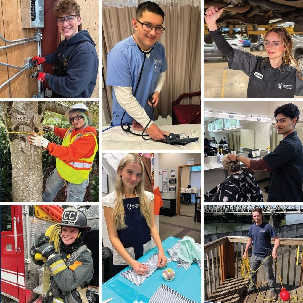 Students who earned recognition from Cascadia Tech Academy