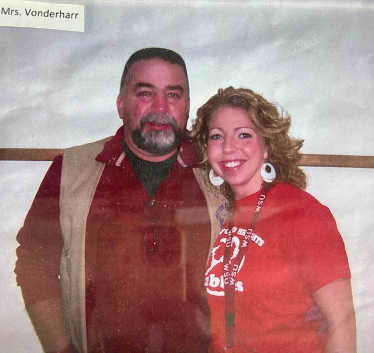 April and her father
