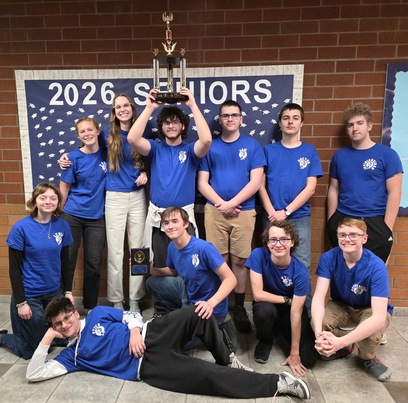 CAM Academy's Knowledge Bowl teams after their regional competitions